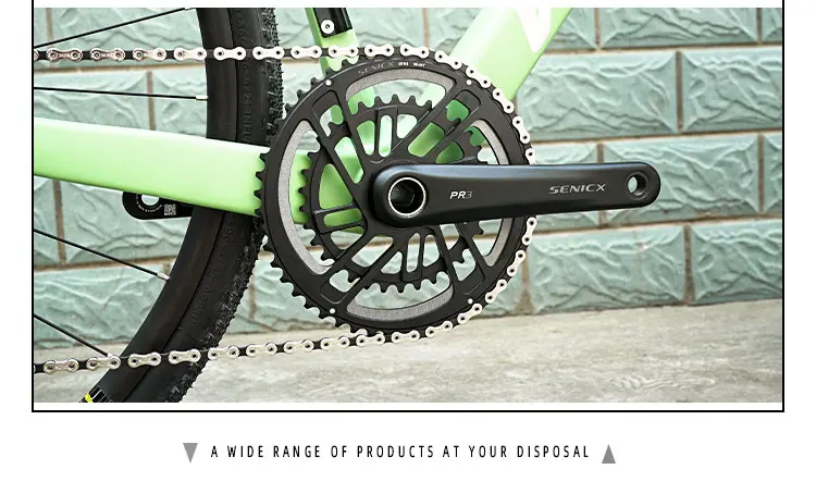 SENICX PR3 High-Quality Road Bicycle Crankset 165/170/172.5/175mm Chain 46-30T/50-34T/52-36T Aluminum Cranks for Road Bike