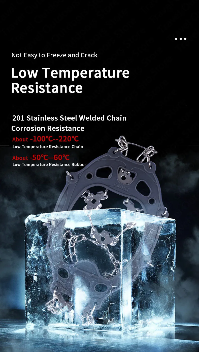 Naturehike-Non Slip Climbing Crampons Cleats Shoe Cover Ice Gripper for Spikes Hiking Winter Manganese Steel Outdoor Cleats Shoe