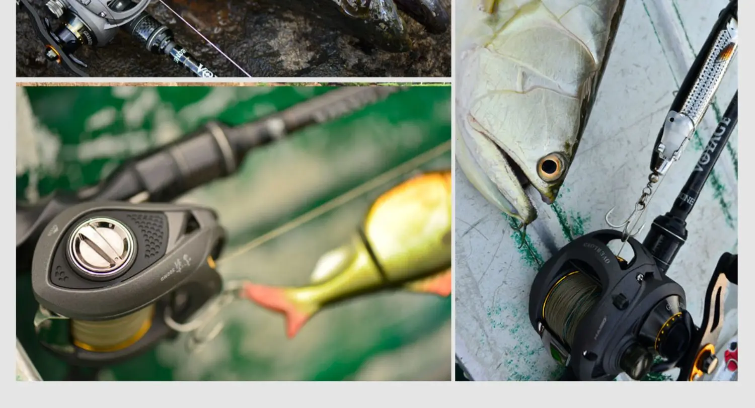 Haibo 2020 OVERLOAD Baitcasting Fishing Reel 8B+RB 5.4:1-7.1:1 Freshwater Sea Carretilha De Pesca Long Casting For Snakehead