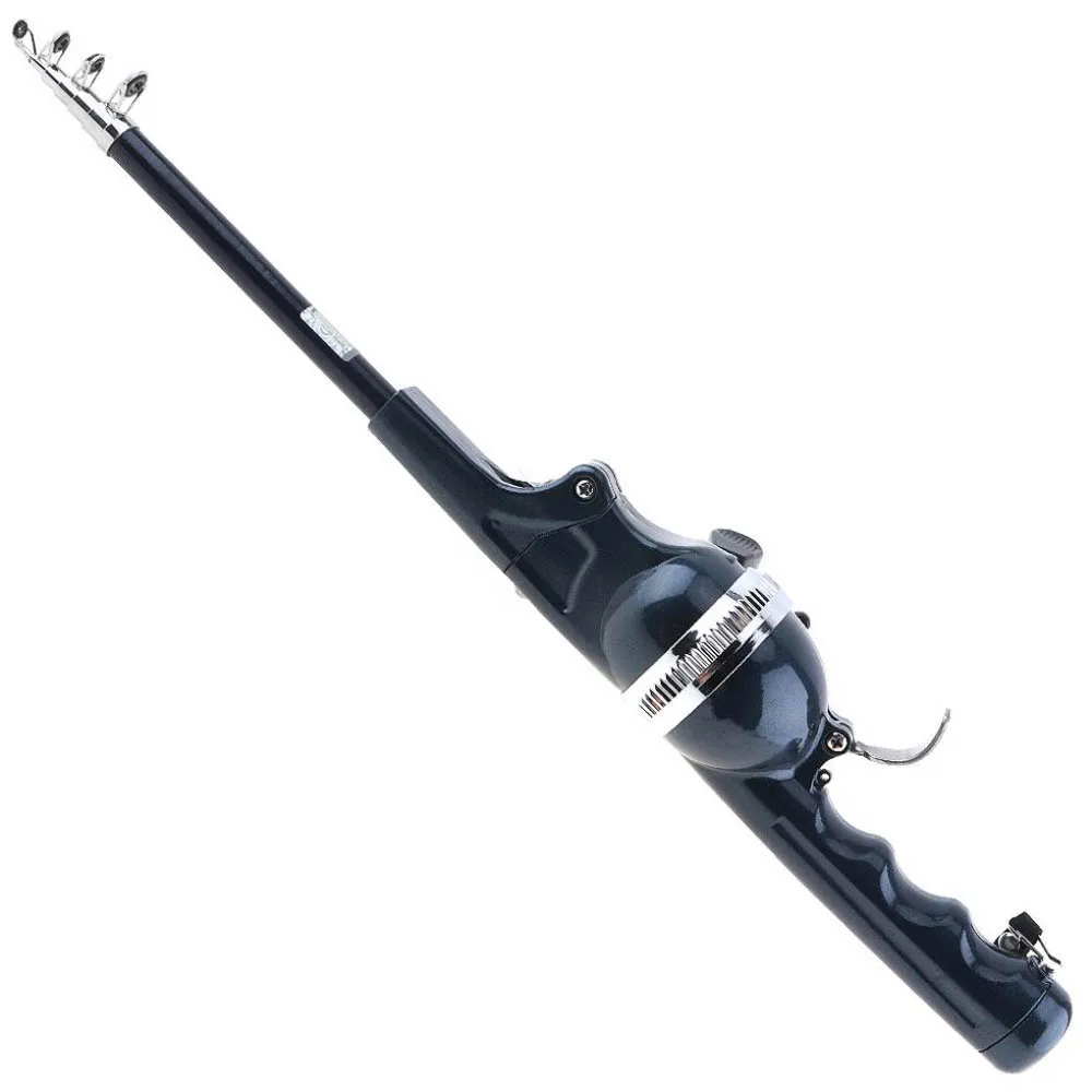 1.4m Fiber Foldable Sea Fishing Rod Built-in Fishing Reel Set with 80m Line Travel Portable Lure Pole Saltwater Winter Ice Rods