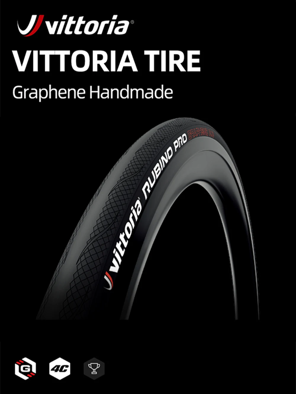 Vittoria Tire Rubino Pro V 700 X 28/700X30c Graphene 2.0 100TPI Nylon Road Bike Tire Black,Tan,Blue,Red,Yellow, White Road Tyre