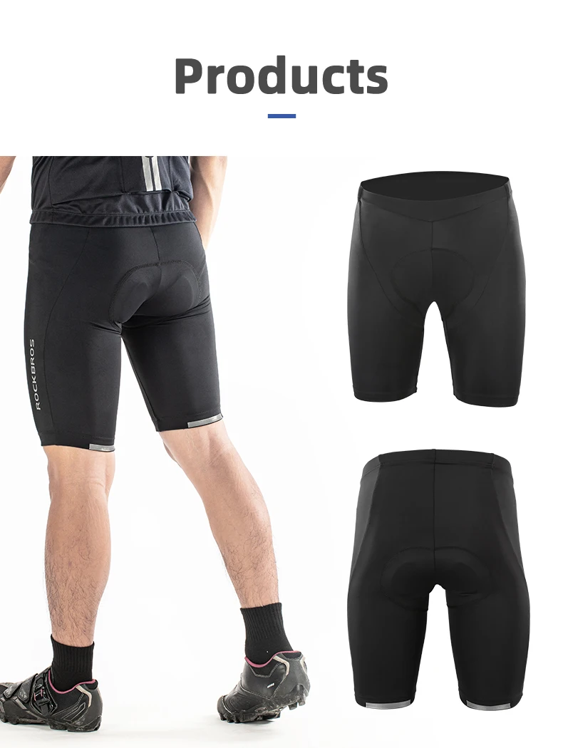 ROCKBROS Unisex Cycling Shorts Pro Bike Team Summer Cycling Short Tights Bicycle MTB Road Bike Trousers Bib Shorts 3D Gel Pad