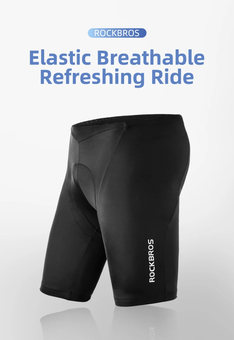 ROCKBROS Unisex Cycling Shorts Pro Bike Team Summer Cycling Short Tights Bicycle MTB Road Bike Trousers Bib Shorts 3D Gel Pad