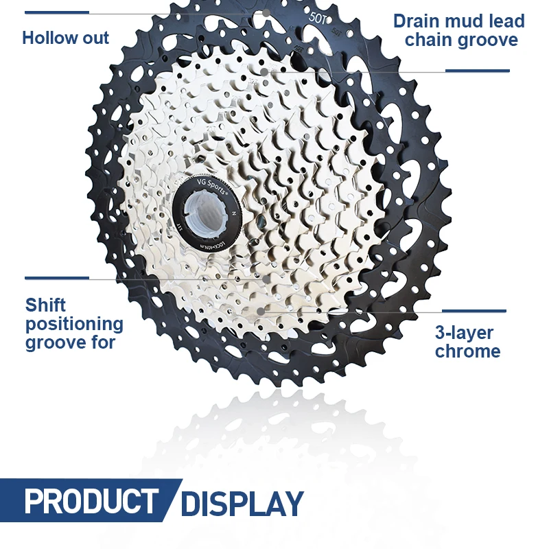 VG Sports All Size Road Bike 8 9 10 11 Speed Velocidade Bicycle Freewheel 11-25T/28T/32T/36T Bicycle Cassette Freewheel Sprocket