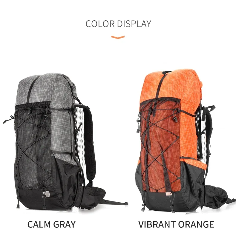 3F UL GEAR QiDian Hiking Backpack 40+16L Outdoor Waterproof Climbing Bag Qi Dian UltraLight Pack Trekking Men Women