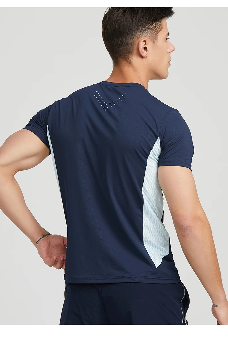 KELME Men's T-shirt Running Sports Shirt Short Sleeve Trainning Exercise Gym Quick Dry Sportswear Breathable T-Shirt 8151TX1003