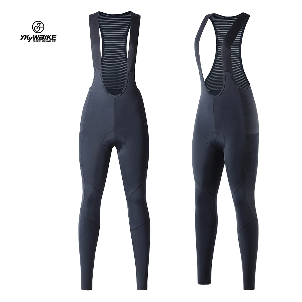Ykywbike  Women Cycling Bib Pants Spring Coolmax 3D Pad Bike Autumn Tights Mtb Bicycle Ride Trousers 2 Pockets
