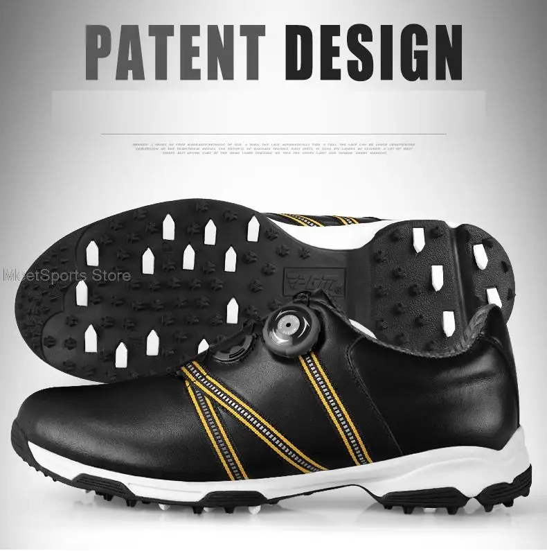 Pgm Training Golf Shoes Men'S Waterproof Golf Shoes Male Rotating Shoelaces Sports Sneakers Man Non-Slip Trainers 3 Styles