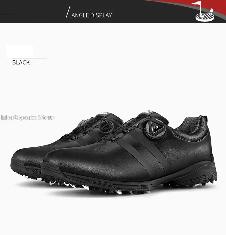 Pgm Training Golf Shoes Men'S Waterproof Golf Shoes Male Rotating Shoelaces Sports Sneakers Man Non-Slip Trainers 3 Styles