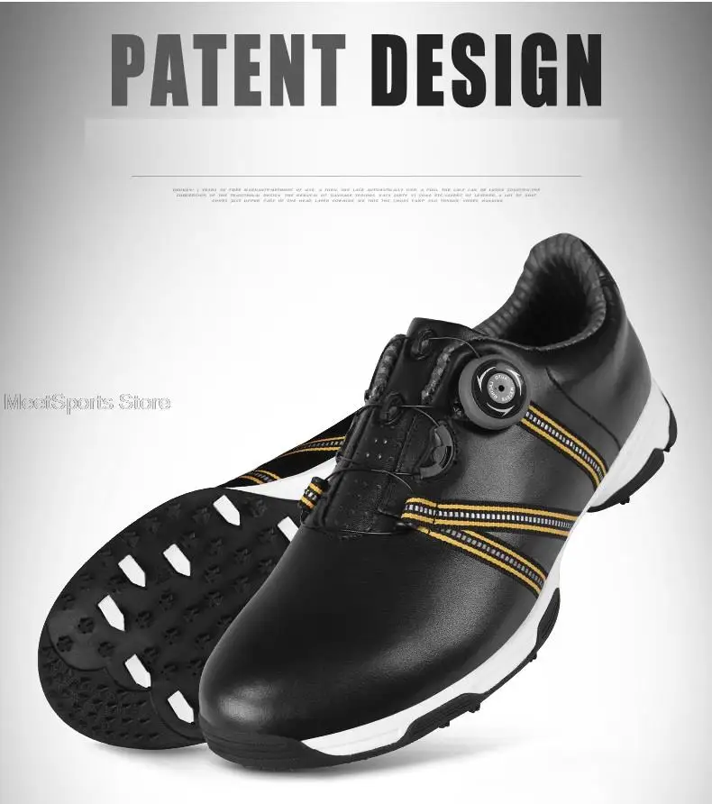 Pgm Training Golf Shoes Men'S Waterproof Golf Shoes Male Rotating Shoelaces Sports Sneakers Man Non-Slip Trainers 3 Styles