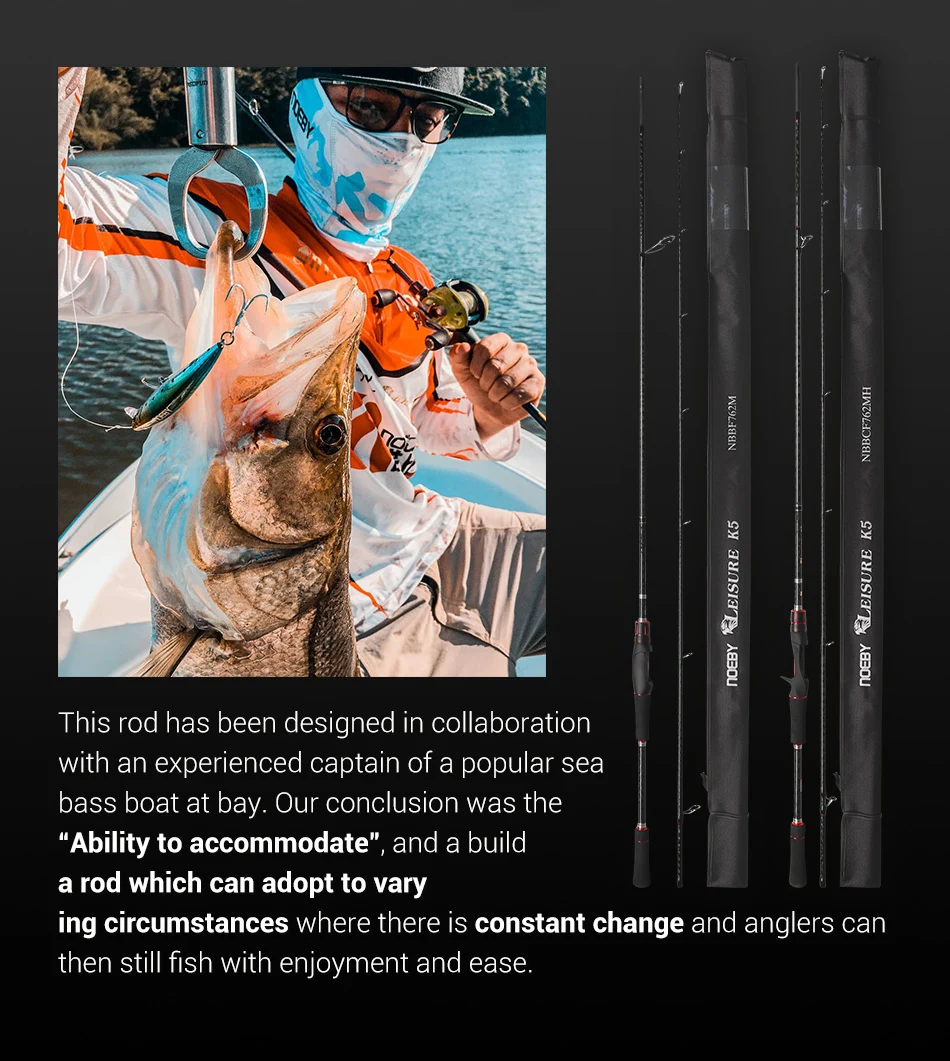 Noeby Spinning Casting Fishing Rod 2.13m 2.29m M MH Power 2 Section Freshwater Rods Lure Weight 7-35g for Bass Fishing Rod