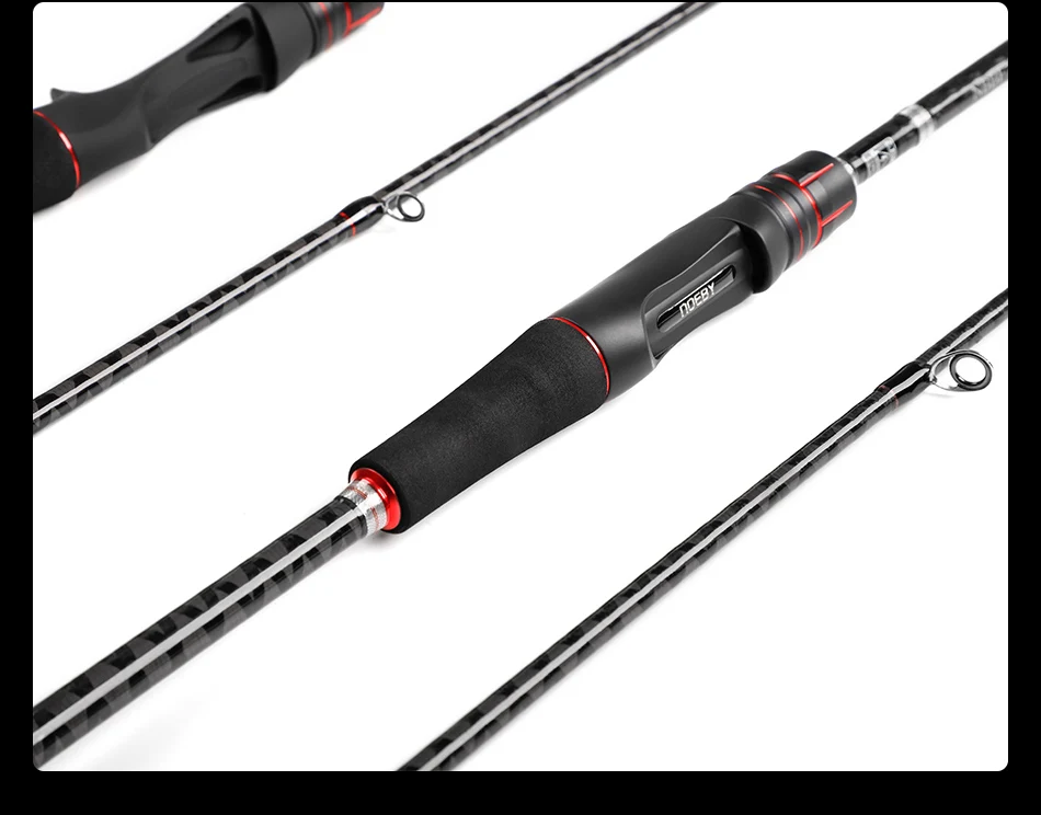 Noeby Spinning Casting Fishing Rod 2.13m 2.29m M MH Power 2 Section Freshwater Rods Lure Weight 7-35g for Bass Fishing Rod