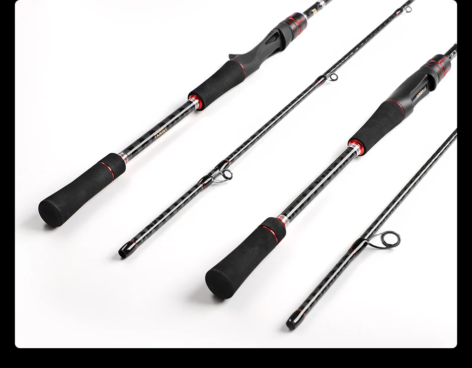 Noeby Spinning Casting Fishing Rod 2.13m 2.29m M MH Power 2 Section Freshwater Rods Lure Weight 7-35g for Bass Fishing Rod