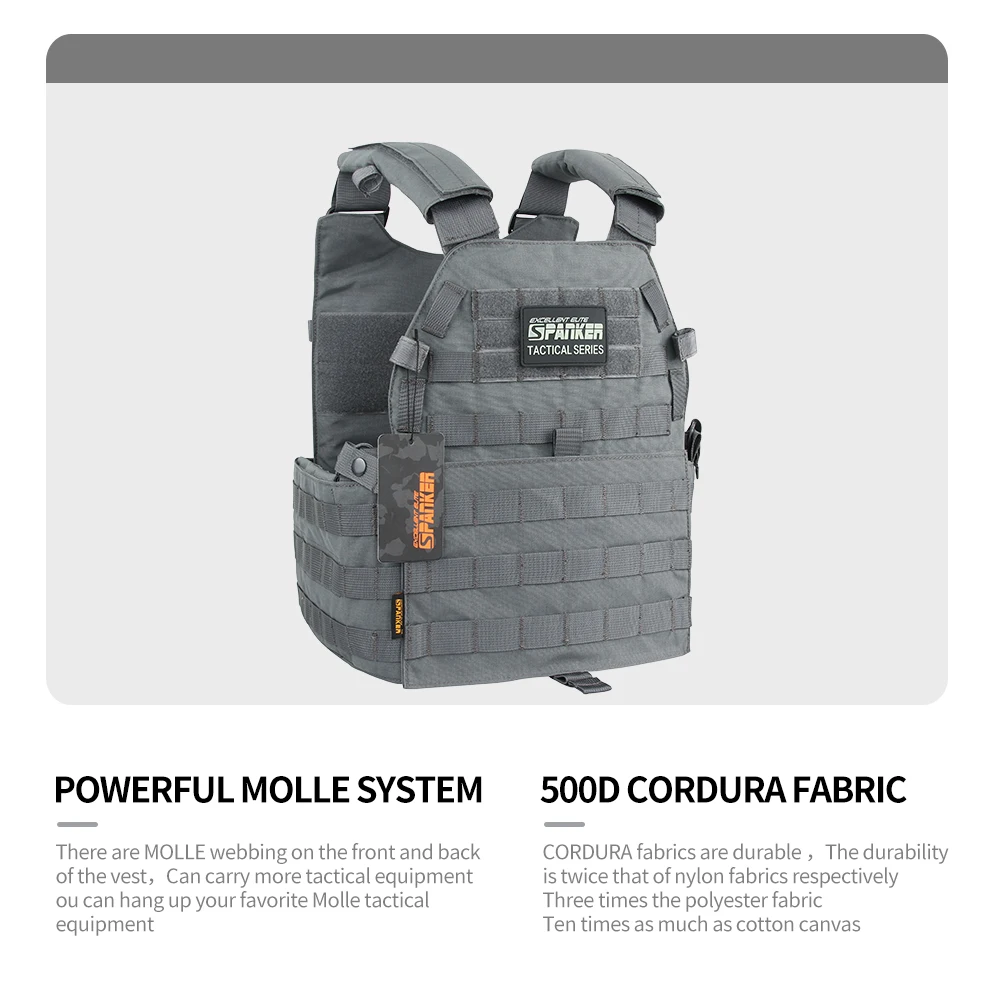 EXCELLENT ELITE SPANKER Tactical Vest Hunting Vest Combat Armor Vests Adjustable Armor Outdoor CS Training Vest