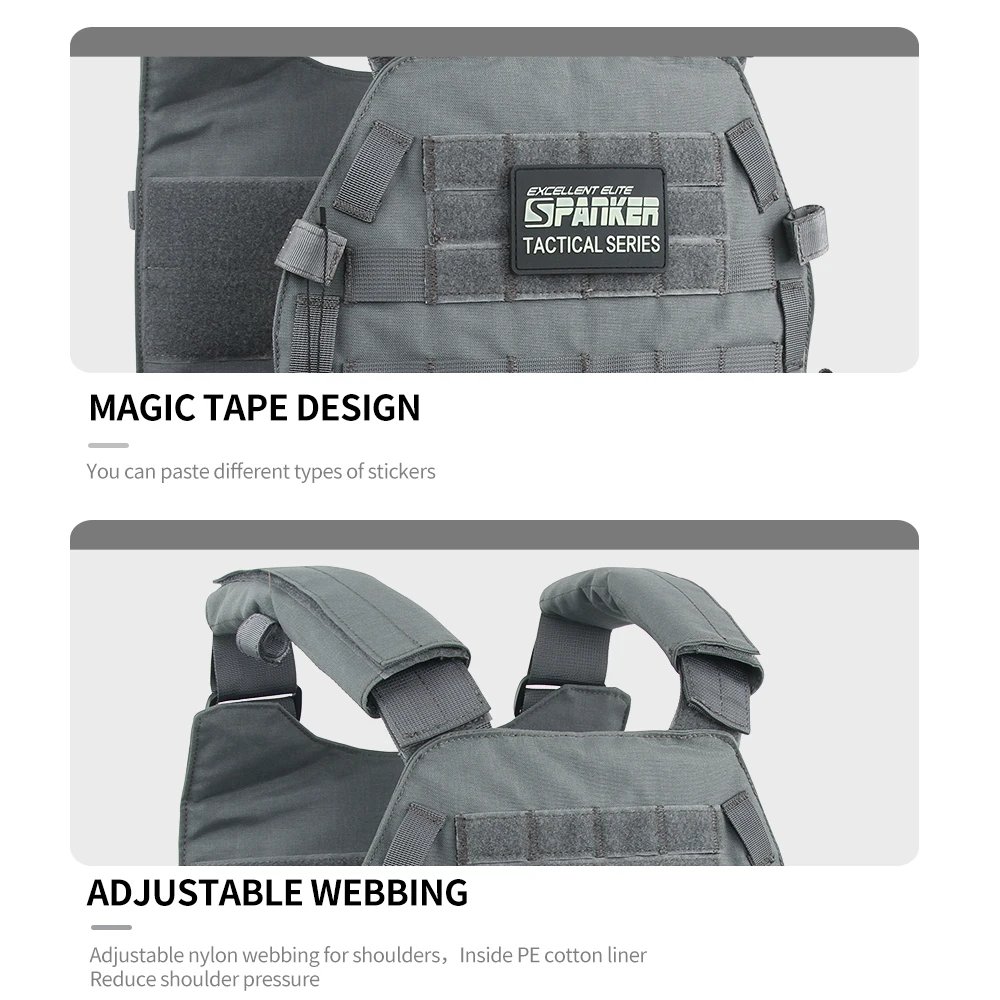 EXCELLENT ELITE SPANKER Tactical Vest Hunting Vest Combat Armor Vests Adjustable Armor Outdoor CS Training Vest