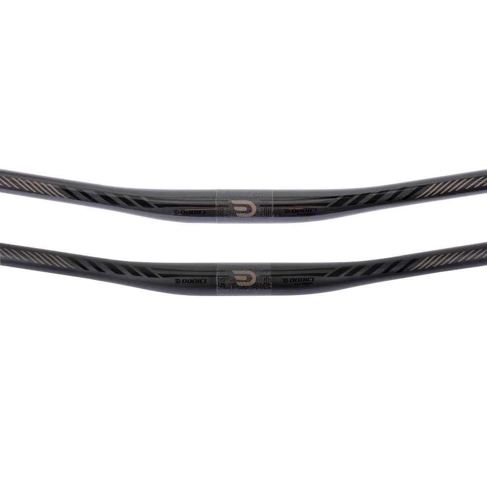 DODICI Full Carbon Fiber MTB Handlebar 720mm/740mm/760mm 9° Rise 5mm for XC Mountain Bike Bicycle Straight Handlebar Ultra-Light