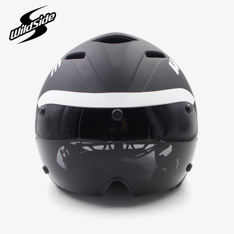 TT Cycling Helmet Lens Goggles Triathlon Tri Aero Road Bike Helmet Timetrial Race Bicycle Helmet Men Casco Ciclismo Accessories