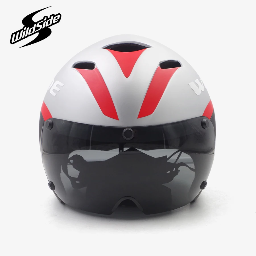 TT Cycling Helmet Lens Goggles Triathlon Tri Aero Road Bike Helmet Timetrial Race Bicycle Helmet Men Casco Ciclismo Accessories