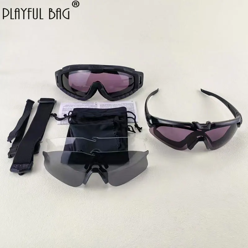 Paintball Airsoft Goggles Wargame Eye Protection Military Fans Goggles Outdoor Motorcycle Riding Windproof Glasses QG250S