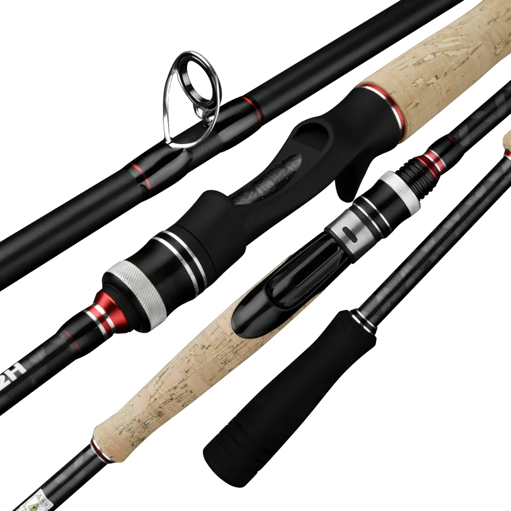 Lure fishing rod 2.28m,2.4m XH XXH Fast Action 40LB 2sections Jerkbait Fishing Rod Carbon Spinning Casting Rod for Big Game