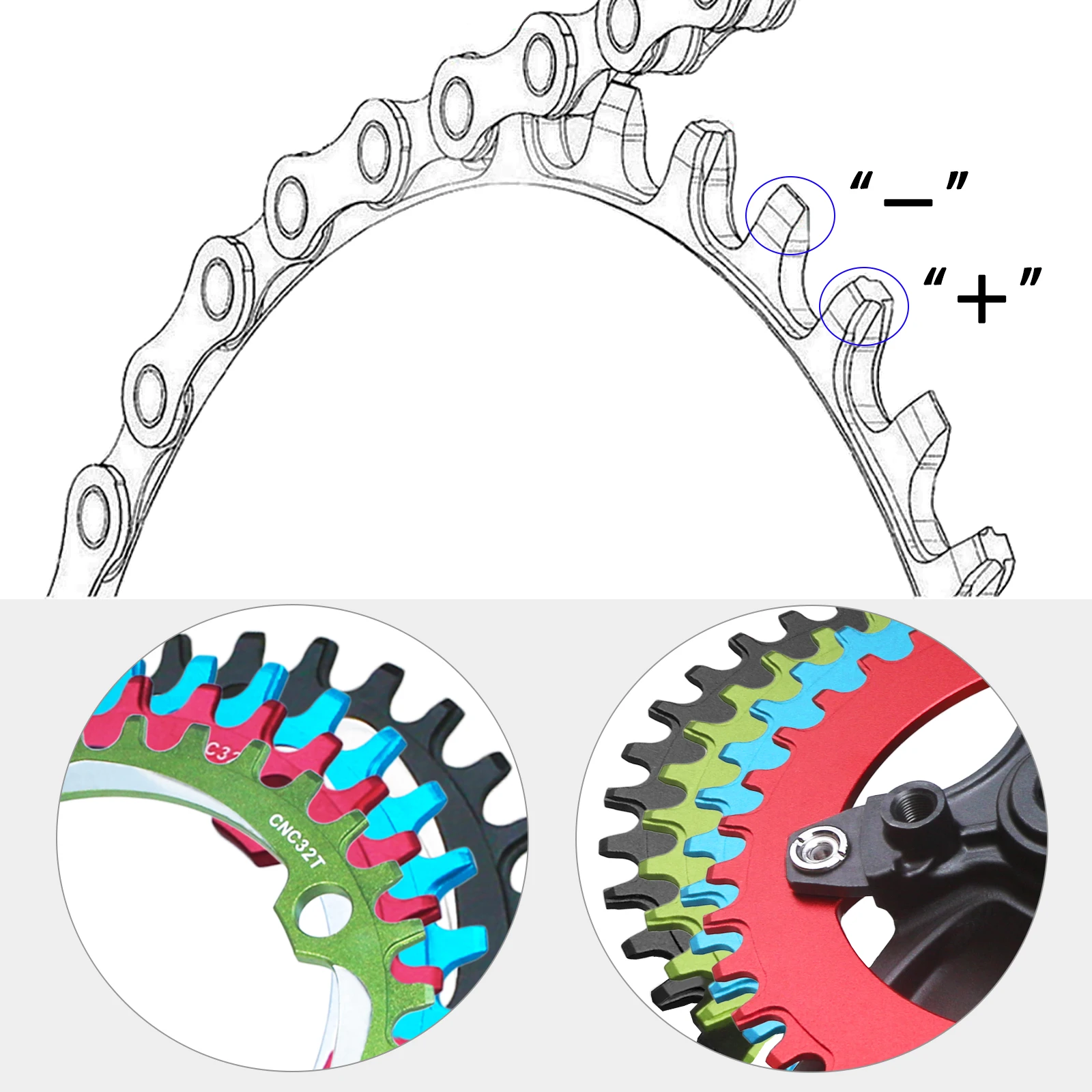 152/165/170mm Bicycle Square Hole Crankset 104BCD 30/32T/34T/36T/38T/40T/42T Narrow Wide Chainwheel Sprocket MTB Bike Crank Arms