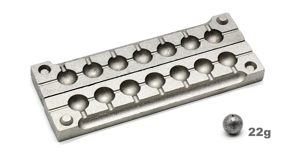 Dimatteo DIY Fishing Ball Sinker Mould DMTBASM/#4 Ball Sinker 22g 7 Cavities