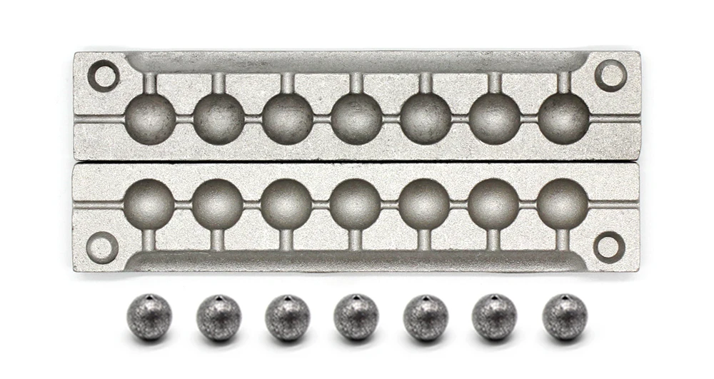 Dimatteo DIY Fishing Ball Sinker Mould DMTBASM/#4 Ball Sinker 22g 7 Cavities