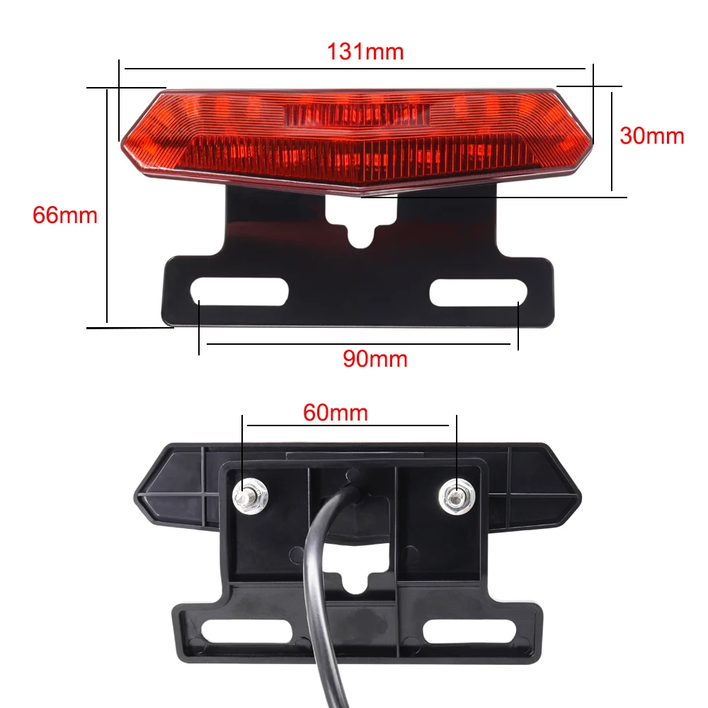 Ebike Front Brake Rear Light Set For 36V 48V Battery Contain Horn Headlight Switch And With Ebike Turn Functional Tail Light