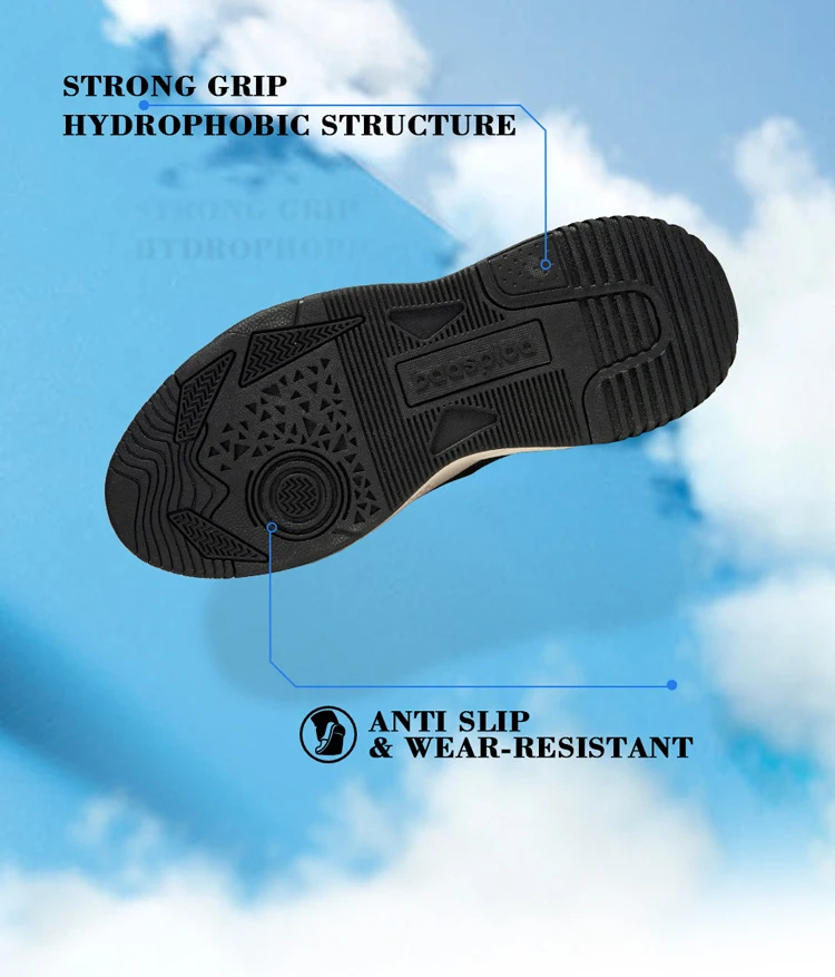 Baasploa Winter Men Leather Sneakers Casual Fashion Waterproof Sport Shoes For Man Plush Warm Male Sneakers Non-Slip Outdoor