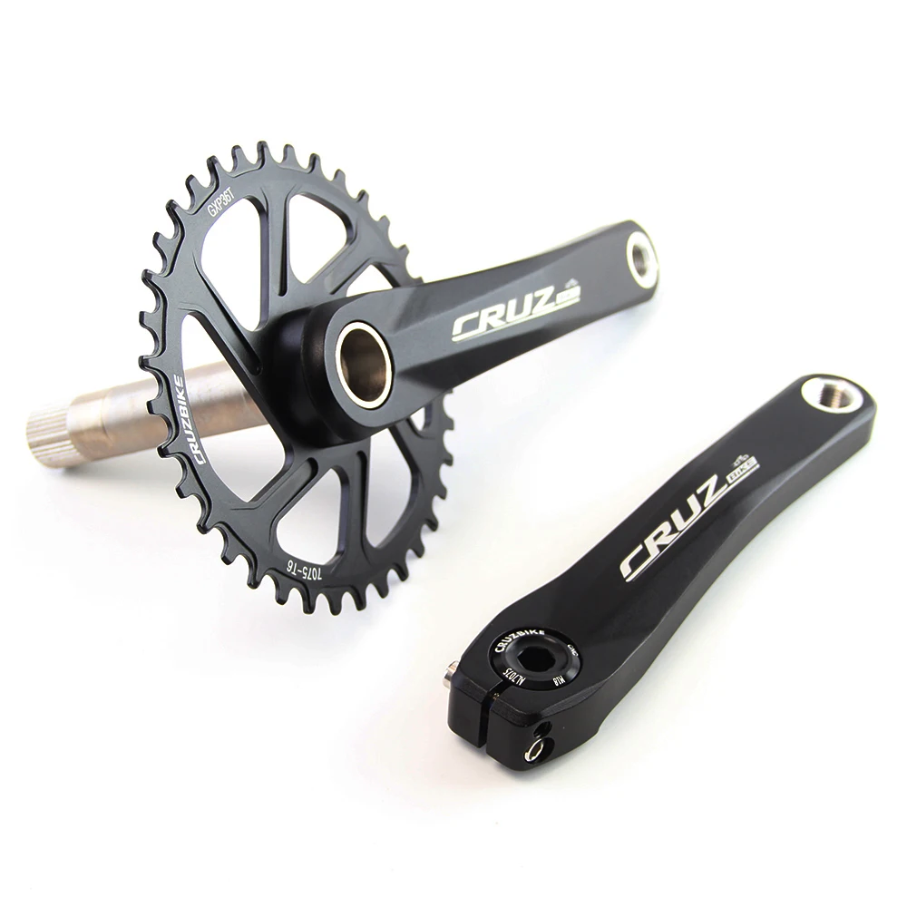 CRUZbike MTB Mountain Bike Kid's Bicycle Crankset Crank 155/160/165/170/175mm Aluminum Alloy with Chainring 30/32/34/36/38T