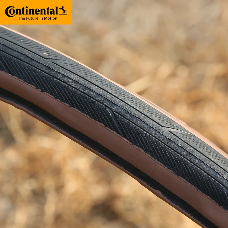Continental 700C Road Bike Foldable Tire Ultra Sport III 700X28C Brown Edge Folding Tyre 28-622 180 TPI Gravel Tire