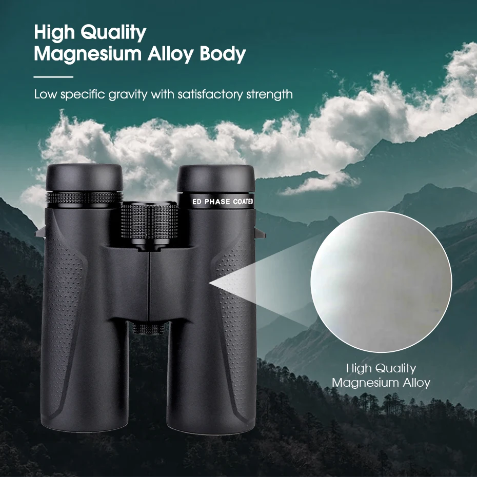 Svbony SV202 8X32/8x42/10x42/10x50 ED Binoculars IPX7 Magnesium Alloy Body BaK4 Binoculars Highy Qualit for Stargazing Camping