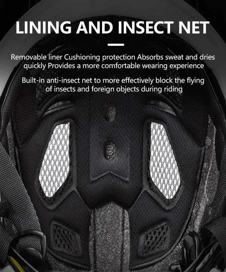 Eastinear's New Adult Bicycle Helmet Full-face Detachable Outdoor Sports Motorcycle Skateboard Riding Helmet Protects the Head