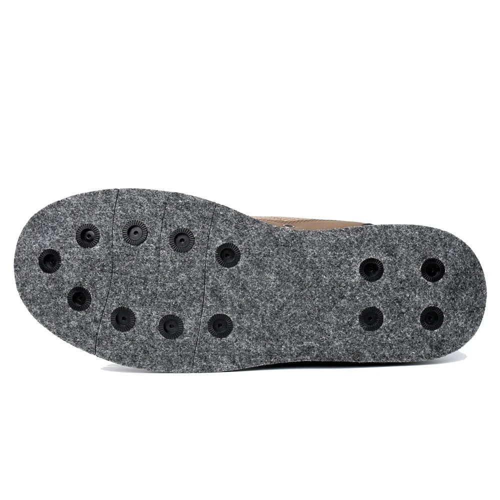Men's Fishing Wading Boots Felt Sole Lightweight Anti-Slip Hunting Felt Bottom Waders Shoes With Metal Wading Studs