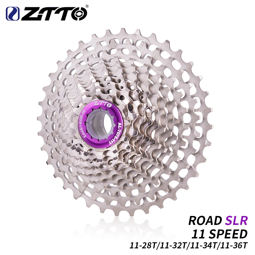 ZTTO Ultralight Road Bike Cassette 11 Speed SLR2 Cassette 11S 11-28T 11-36T Freewheel 11-32/34T 11V K7 CNC Gravel Bike HG System