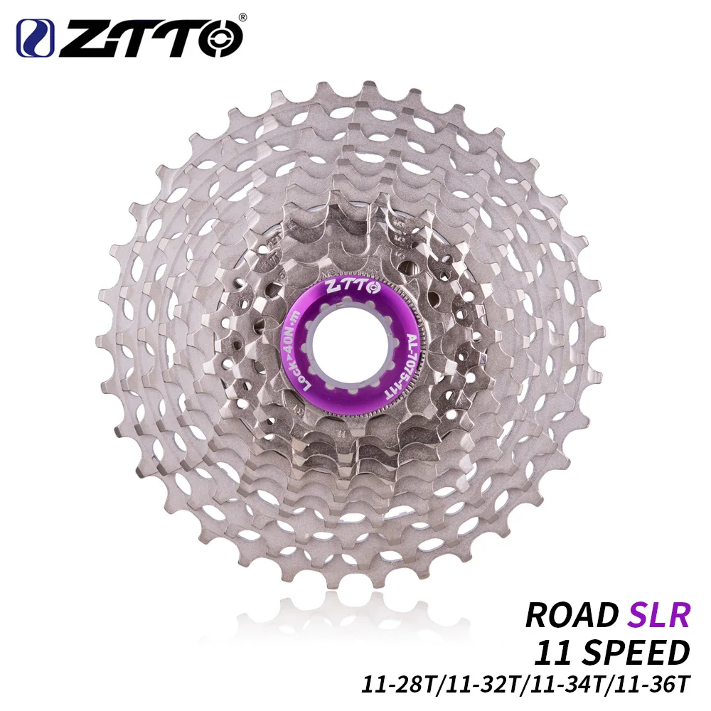 ZTTO Ultralight Road Bike Cassette 11 Speed SLR2 Cassette 11S 11-28T 11-36T Freewheel 11-32/34T 11V K7 CNC Gravel Bike HG System