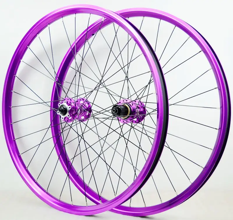 MTB PURPLE Bike Wheelset 29 26 27.5 AM Enduro DH 25mm Wide Rim Hub 142 Thru Axle 135 QR 6 Pawls Bicycle Wheel G3 Spokes HG MS XD