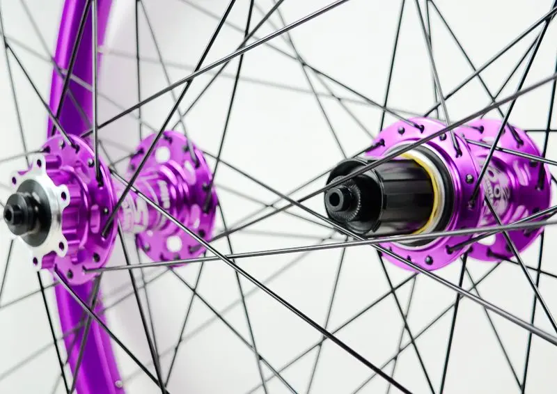 MTB PURPLE Bike Wheelset 29 26 27.5 AM Enduro DH 25mm Wide Rim Hub 142 Thru Axle 135 QR 6 Pawls Bicycle Wheel G3 Spokes HG MS XD