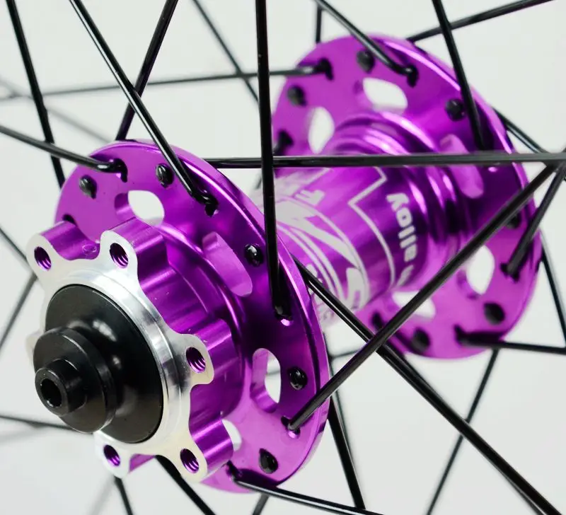 MTB PURPLE Bike Wheelset 29 26 27.5 AM Enduro DH 25mm Wide Rim Hub 142 Thru Axle 135 QR 6 Pawls Bicycle Wheel G3 Spokes HG MS XD