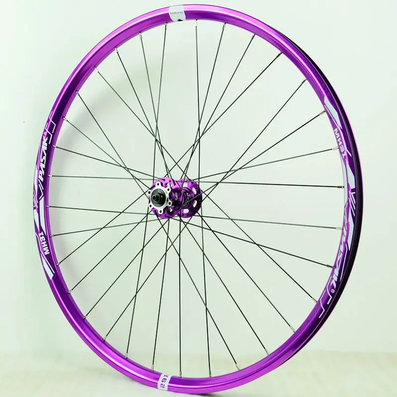 MTB PURPLE Bike Wheelset 29 26 27.5 AM Enduro DH 25mm Wide Rim Hub 142 Thru Axle 135 QR 6 Pawls Bicycle Wheel G3 Spokes HG MS XD
