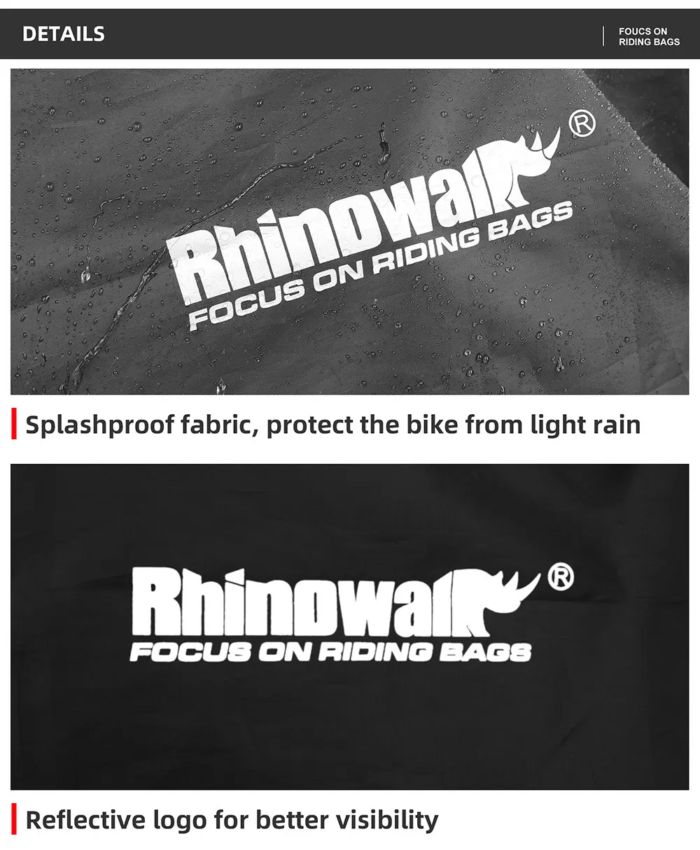 Rhinowalk 20 Inch Folding Bike Bag Lightweight Fold Bicycle Storage Bag Portable Bike Transport Carry Bag Dust Cover Accessories