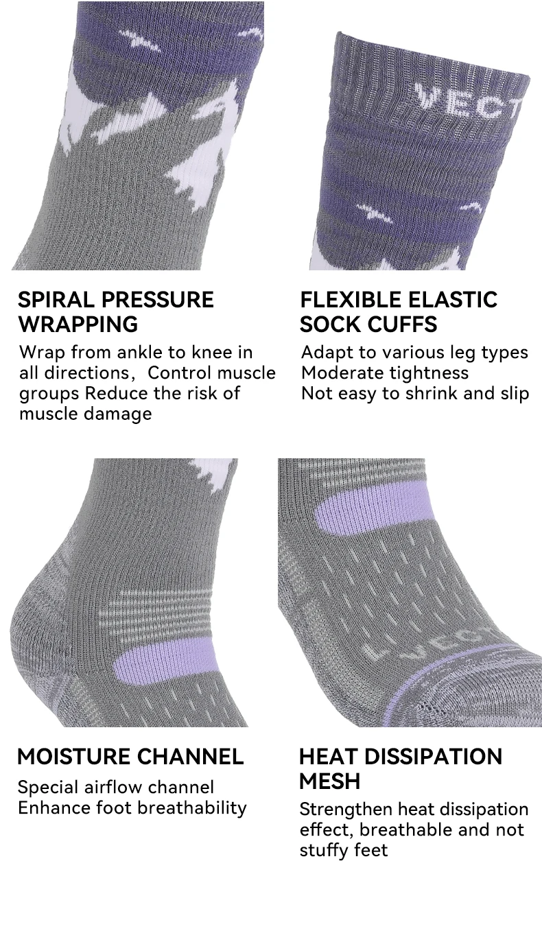 VECTOR High Quality Professional Sport Socks Breathable Road Bicycle Socks Men and Women Outdoor Sports Racing Cycling Socks