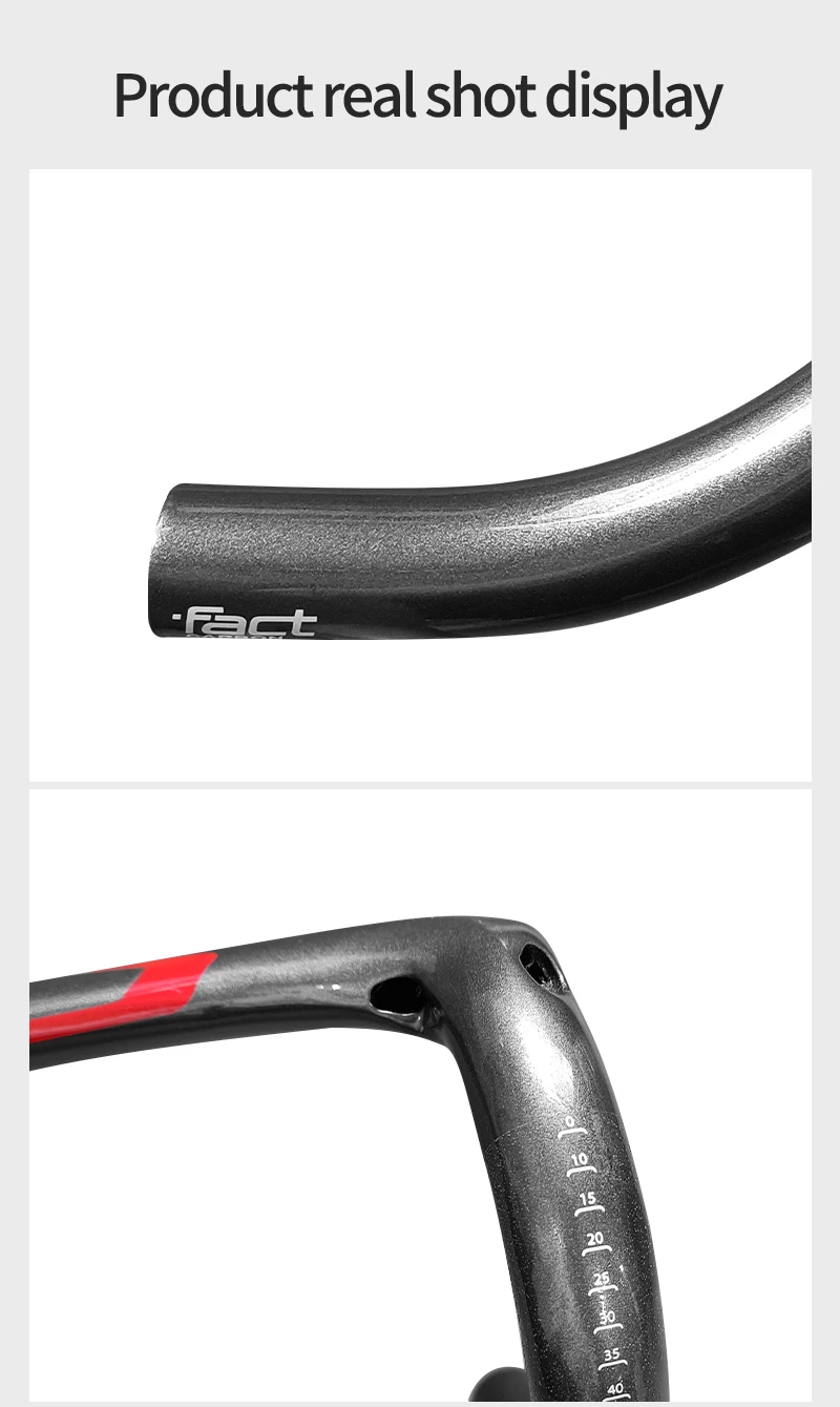 Bike Carbon Road Handlebar 400/420/440mm Glossy Internal Routing Bicycle Handle Bar Bicycle Accessories
