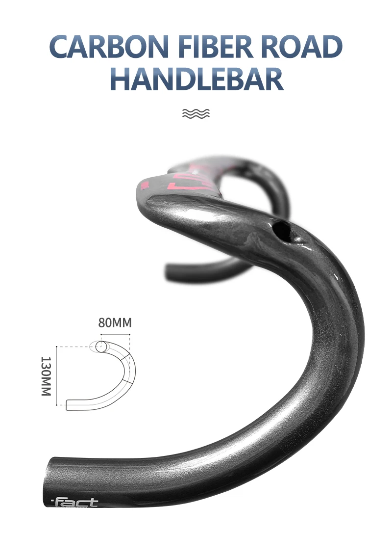 Bike Carbon Road Handlebar 400/420/440mm Glossy Internal Routing Bicycle Handle Bar Bicycle Accessories