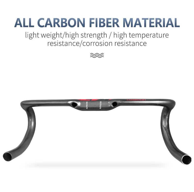 Bike Carbon Road Handlebar 400/420/440mm Glossy Internal Routing Bicycle Handle Bar Bicycle Accessories