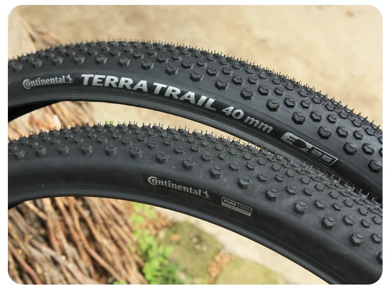 Continental Terra Trail 700x35C 700x40C Road Bike Wire Bead Tire E25 Shieldwall System PureGrip Compound No Folding 3/180 TPI