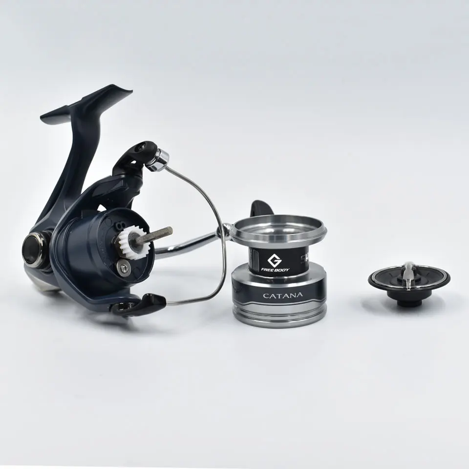 SHIMANO CATANA Spinning Fishing Reel 3+1BB Metal Spool G-Free Body and Propulsion Line Management System