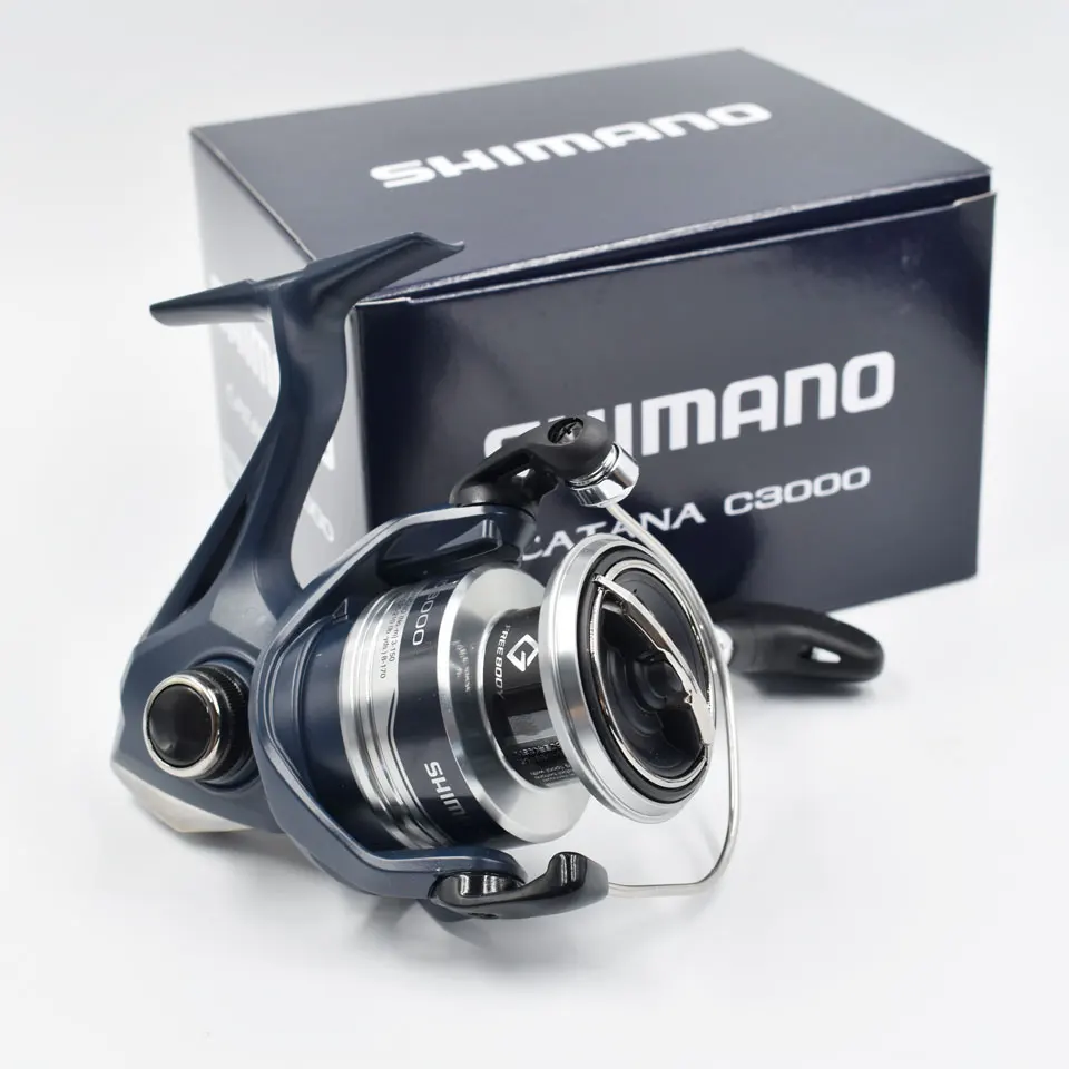 SHIMANO CATANA Spinning Fishing Reel 3+1BB Metal Spool G-Free Body and Propulsion Line Management System