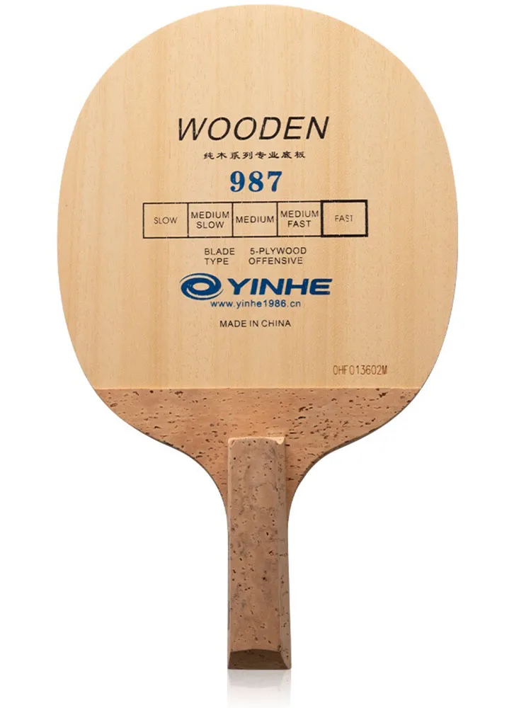 Yinhe 987 Korea Style Table Tennis Blade (5-Ply Wood) Japanese Penhold (JS) Handle Racket Ping Pong Bat