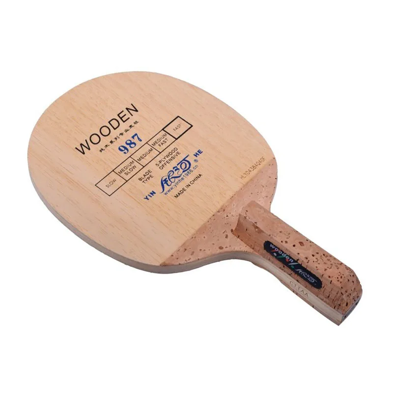 Yinhe 987 Korea Style Table Tennis Blade (5-Ply Wood) Japanese Penhold (JS) Handle Racket Ping Pong Bat